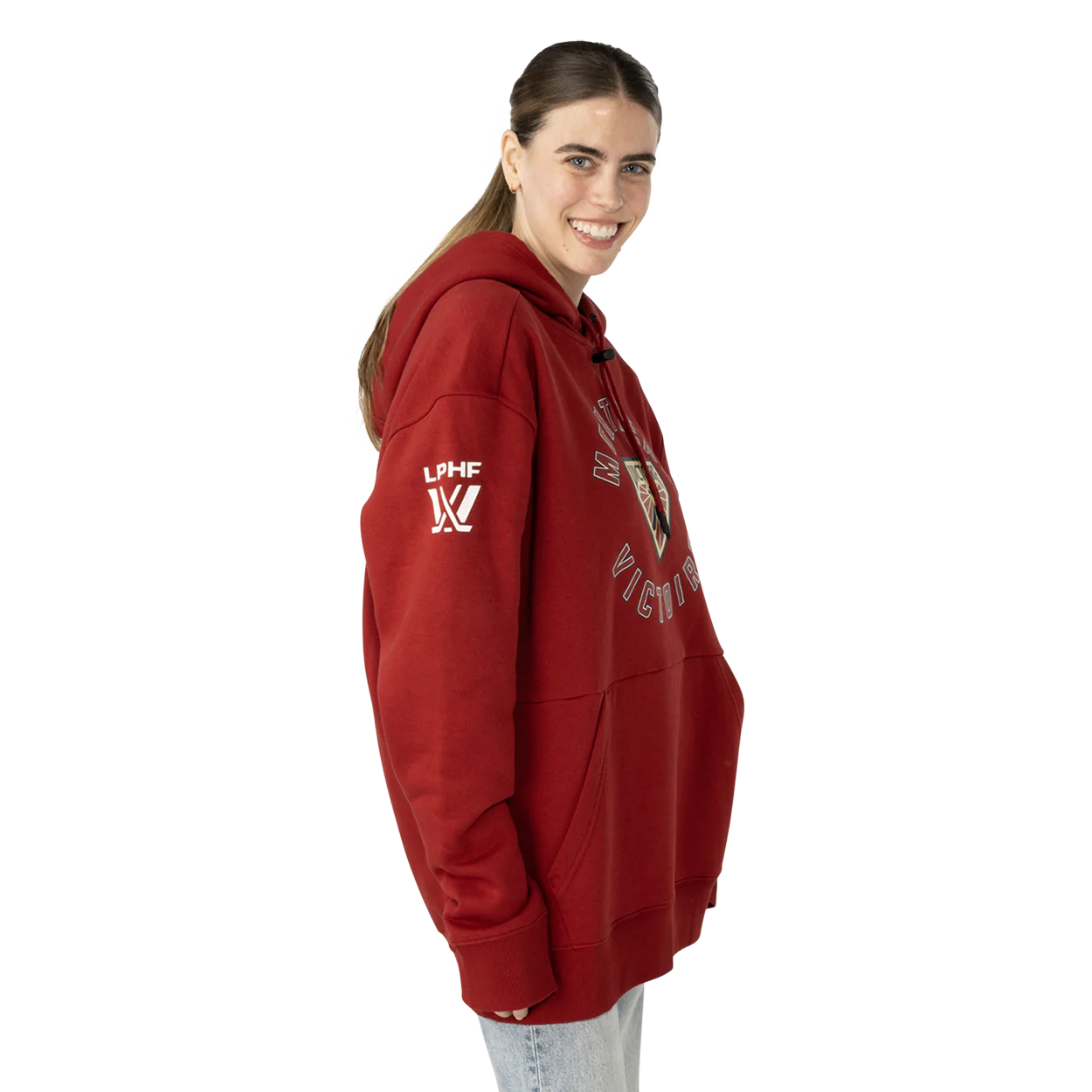 Montreal Victoire Ultimate Pullover Hoodie - Red - Pro League Sports Collectibles Inc.