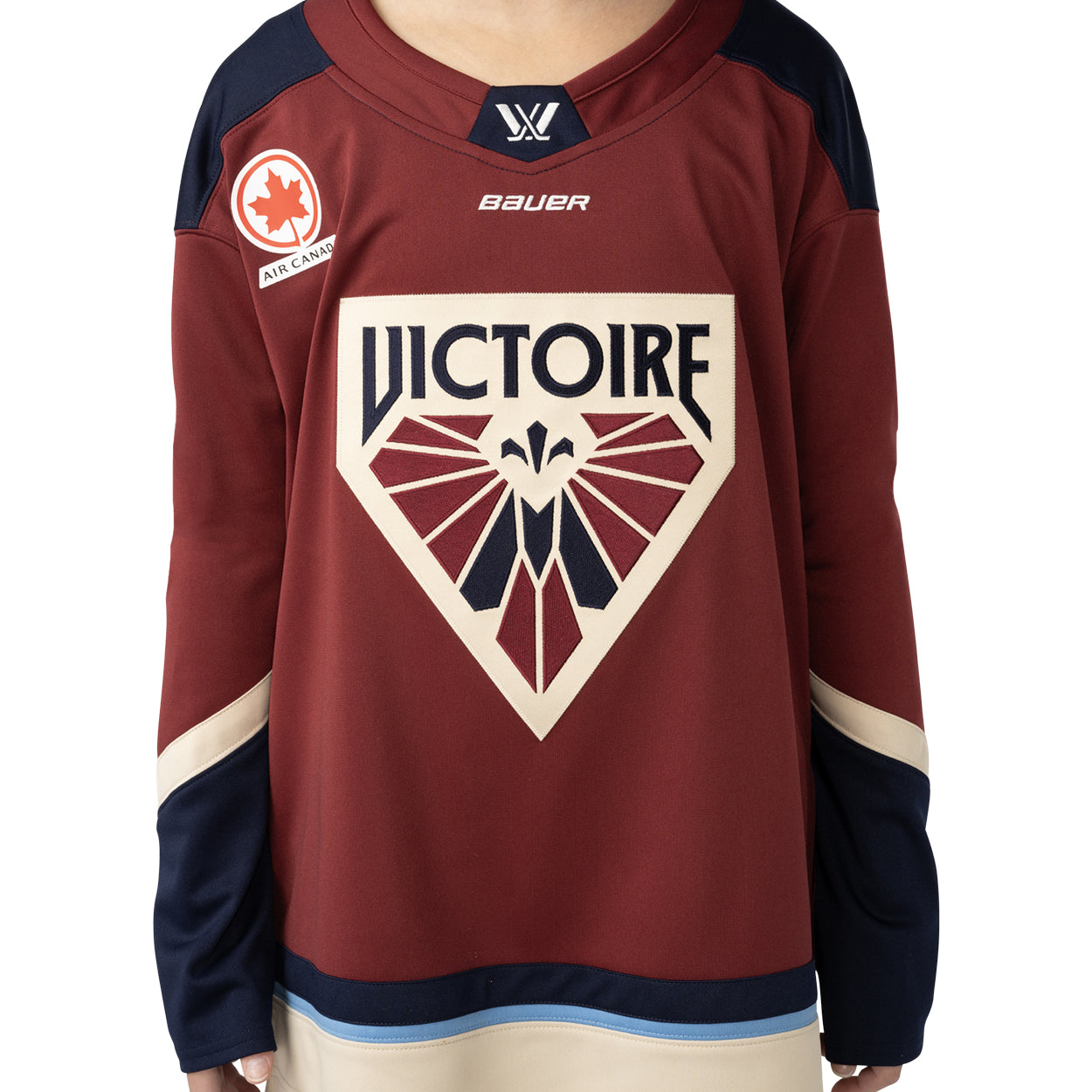 Youth PWHL Red Montreal Victoire Replica Hockey Jersey - Pro League Sports Collectibles Inc.
