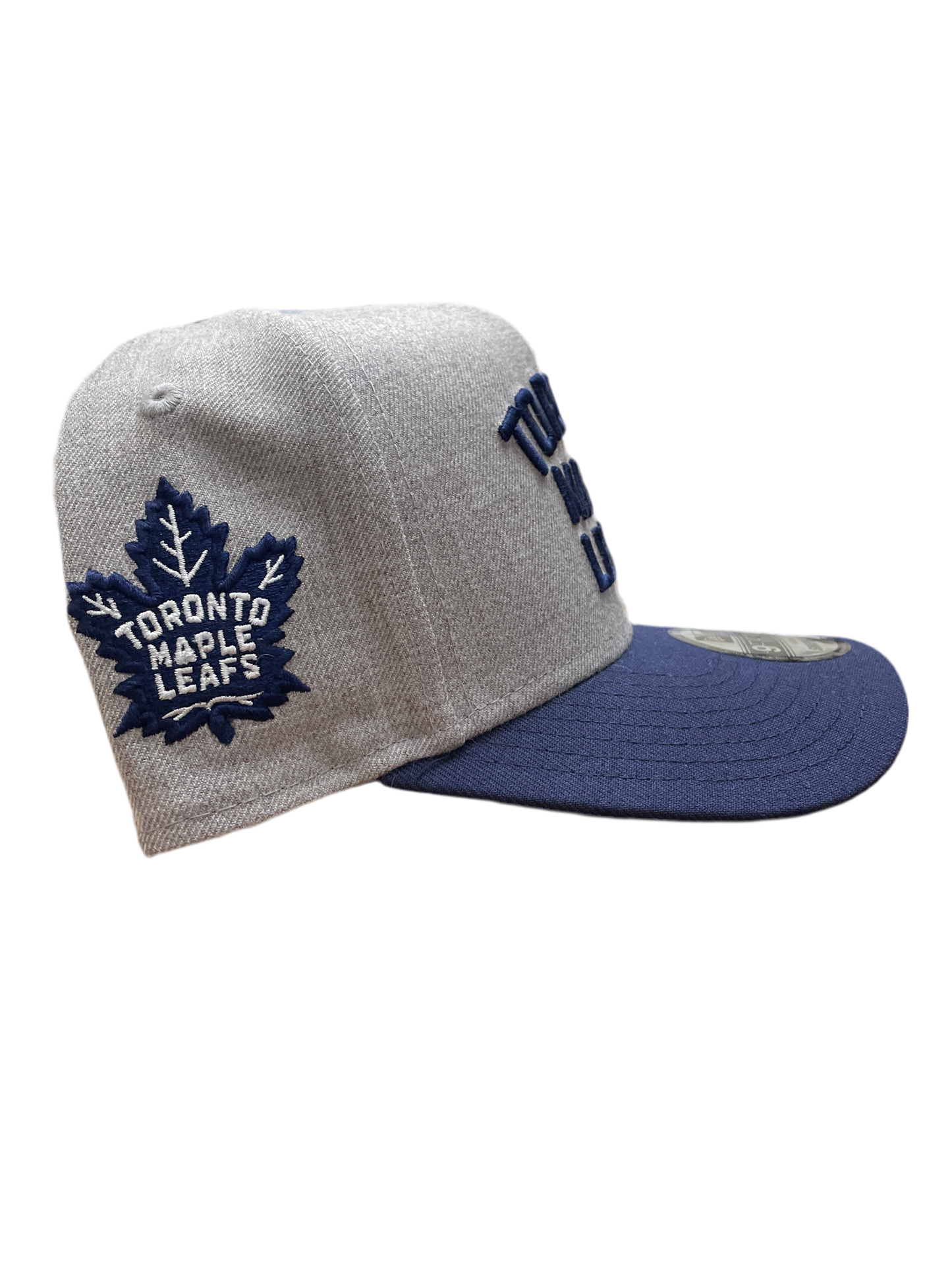 Toronto Maple Leafs New Era 9Fifty A-Frame Grey 2-Tone WordMark Snapback Hat