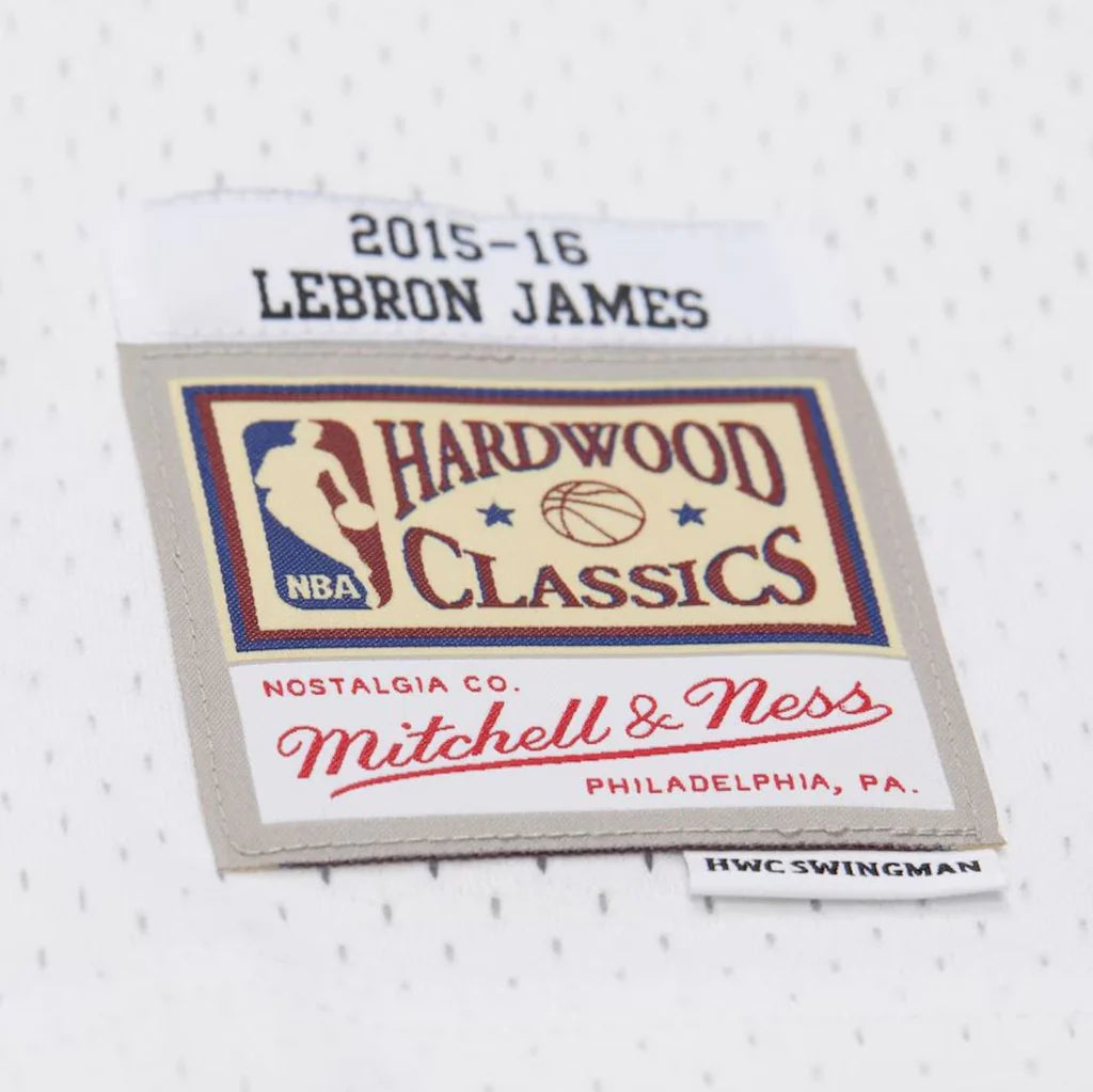 LeBron James #23 Cleveland Cavaliers Mitchell & Ness 2015-16 Hardwood Classics Swingman Throwback Home Jersey - White