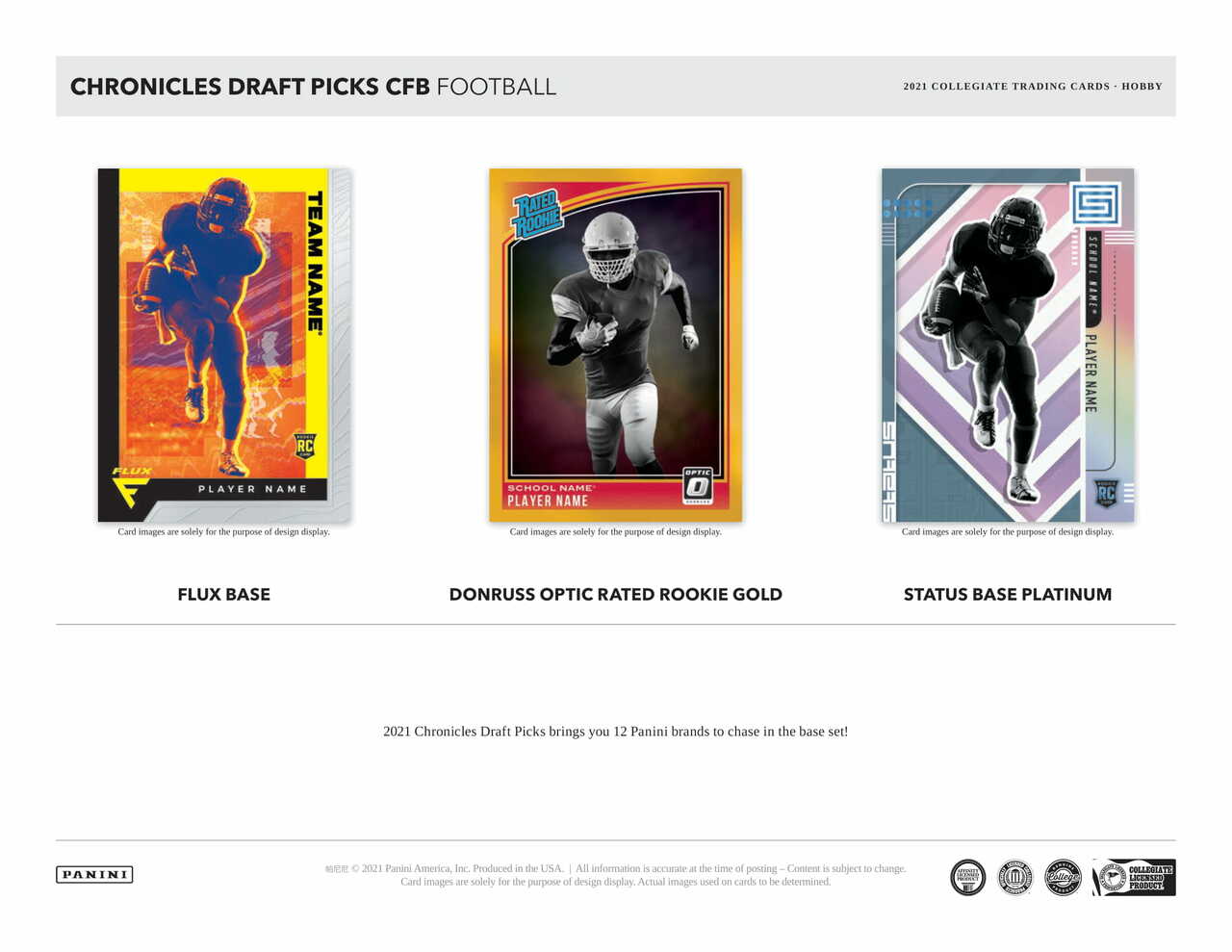2021 Panini Chronicles Football Draft Picks Blaster Box