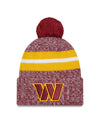 Washington Commanders New Era 2023 Sideline - Sport Cuffed Pom Knit Hat - Burgundy - Pro League Sports Collectibles Inc.