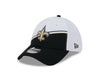 New Orleans Saints New Era 2023 Sideline 39THIRTY Flex Hat - White/Black - Pro League Sports Collectibles Inc.