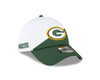 Green Bay Packers New Era 2023 Sideline 39THIRTY Flex Hat - White/Green - Pro League Sports Collectibles Inc.