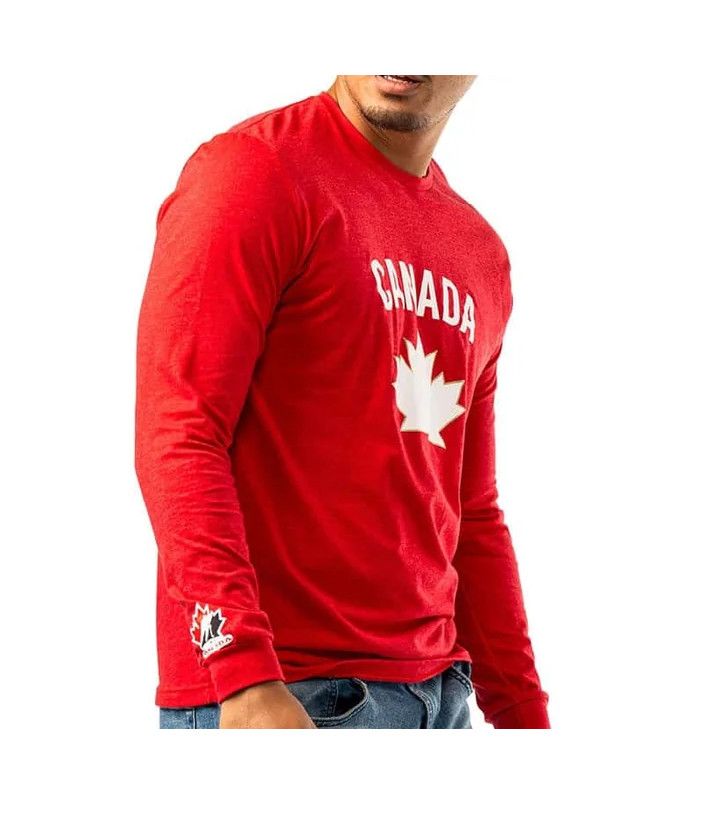 Hockey Canada Bauer Graphic Long Sleeve Shirt - Red - Pro League Sports Collectibles Inc.