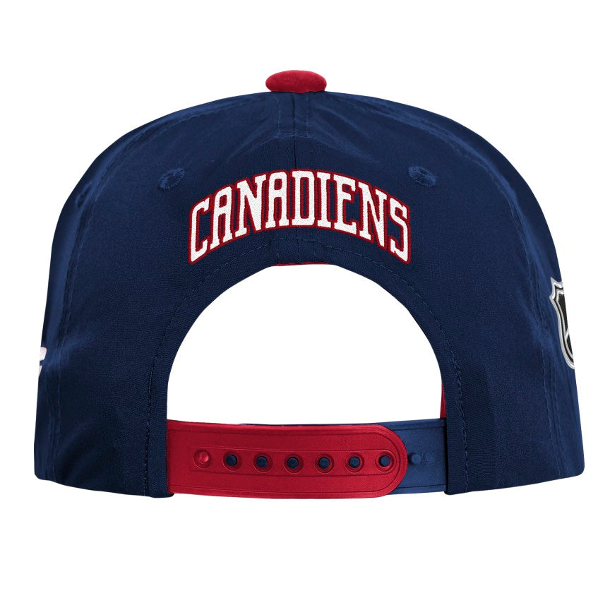 Youth Montreal Canadiens Fanatics Authentic Pro Podium Snapback Hat - Navy