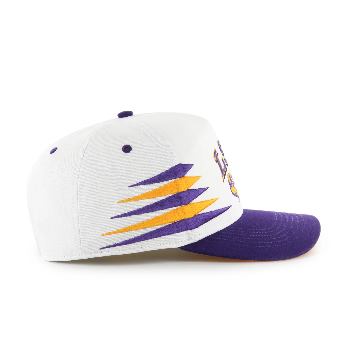Louisiana State Tigers 47' Brand Diamond Cut Hitch Snapback Hat - White
