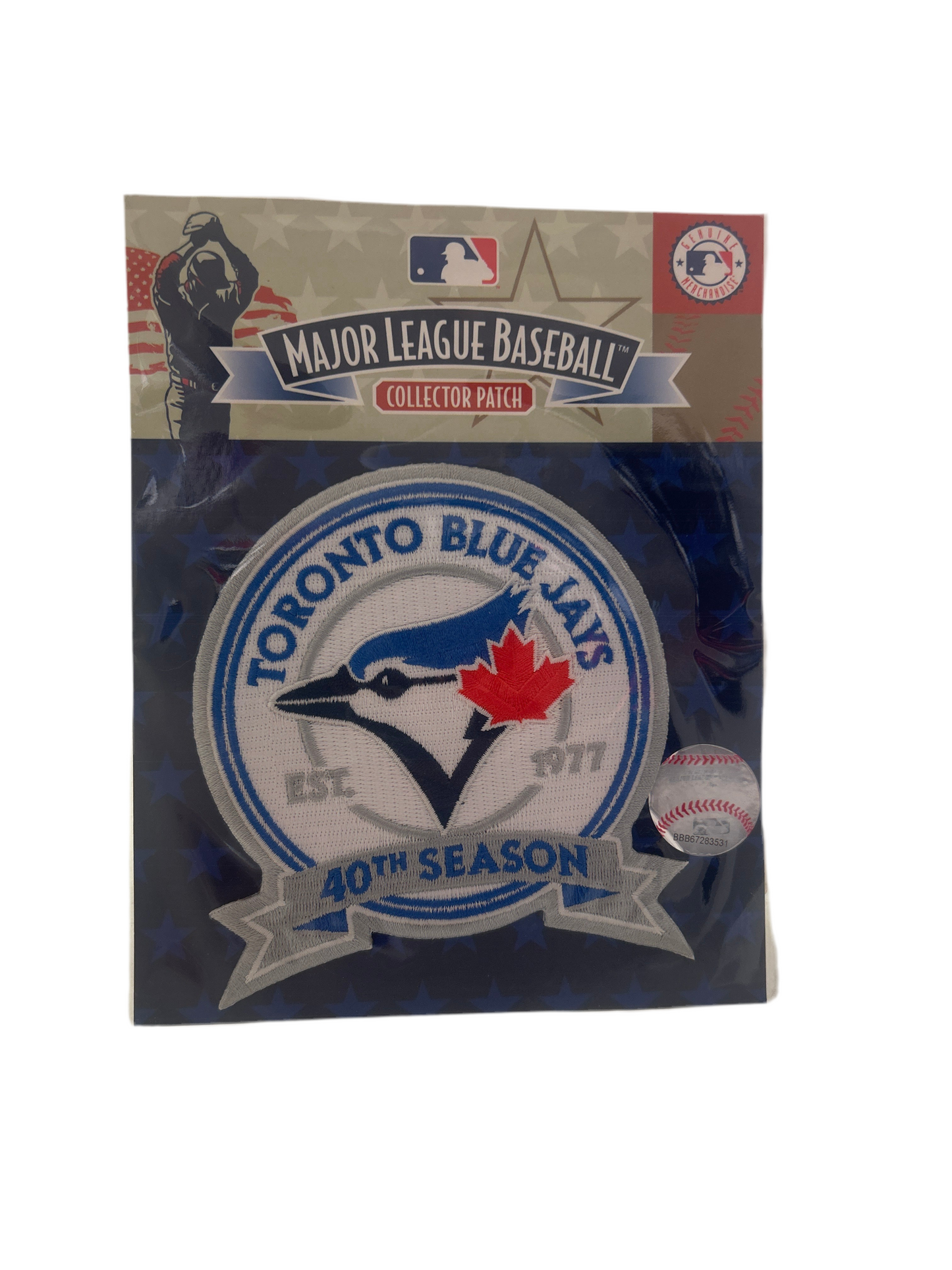 MLB Toronto Blue Jays 40th Season Est. 1977 Patch