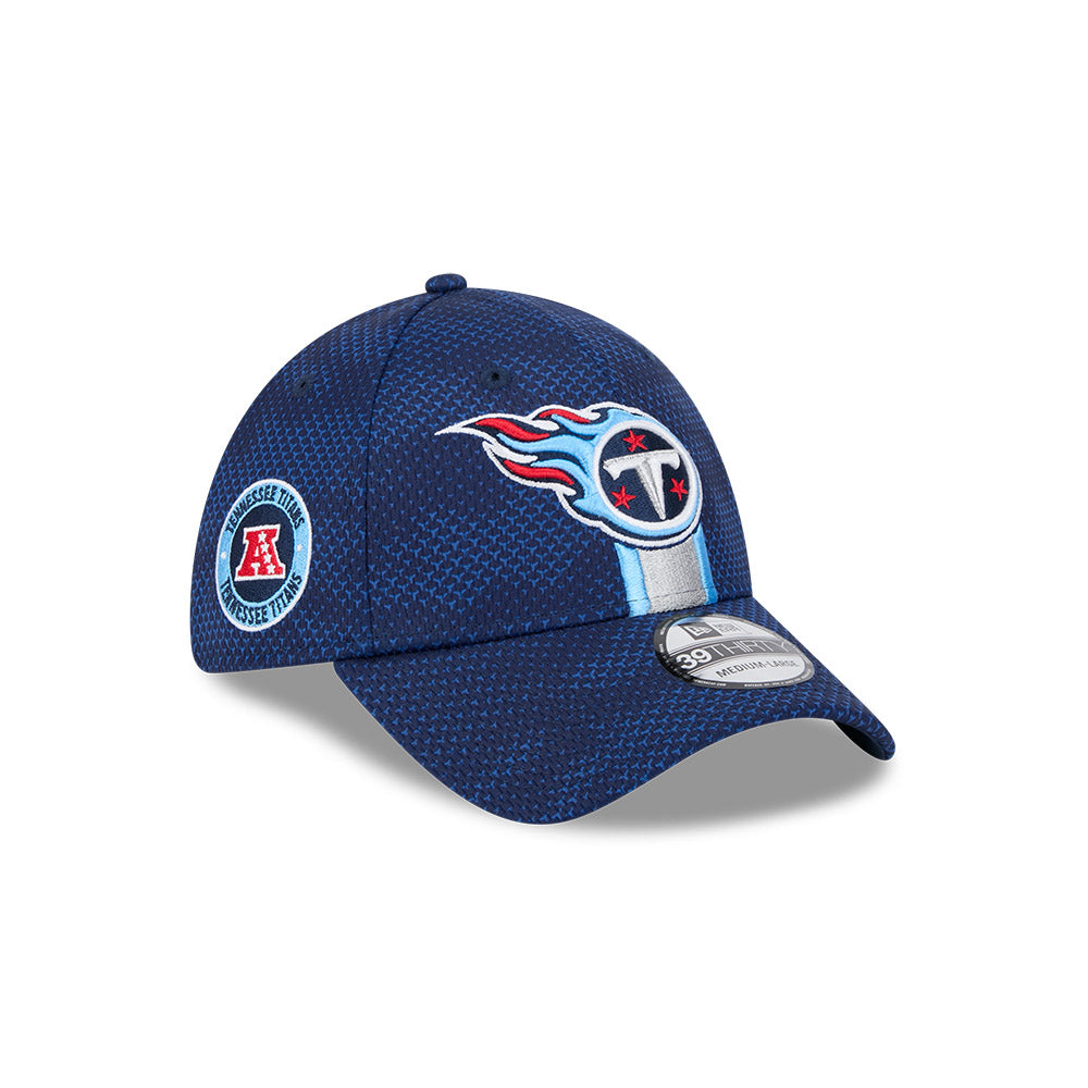 Tennessee Titans NFL 2024 Sideline New Era 39 Thirty Flex Hat - Navy - Pro League Sports Collectibles Inc.