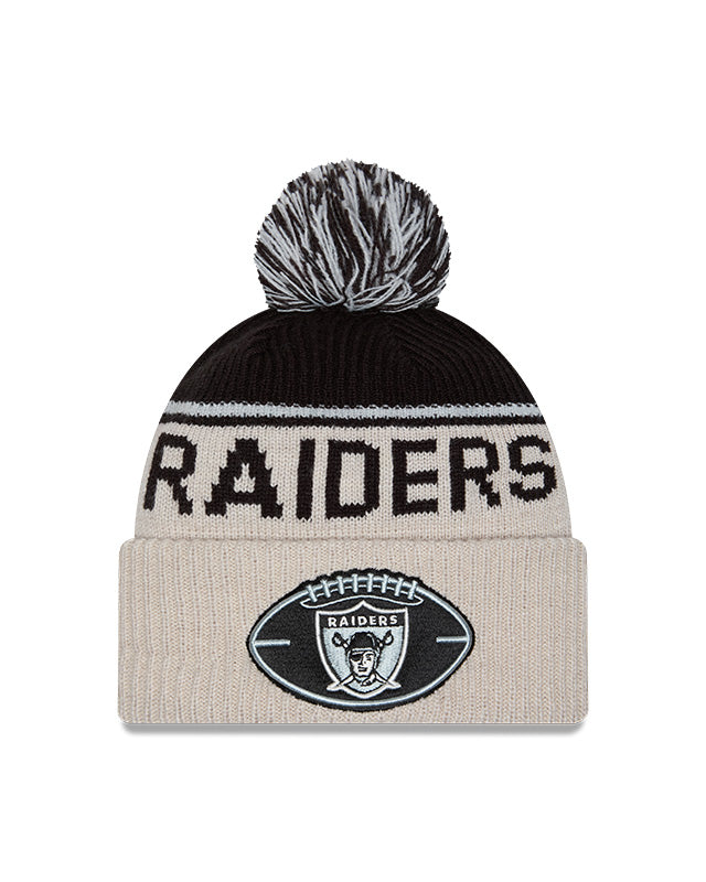 Las Vegas Raiders 2024 New Era NFL Sideline Historic Cuffed Pom