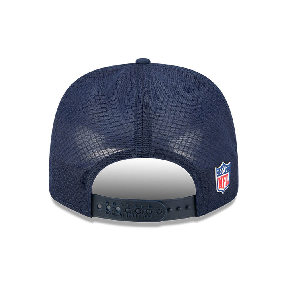 Seattle Seahawks Navy New Era 9Seventy 2025 NFL Sideline Performance Collection Snapback Adjustable Hat