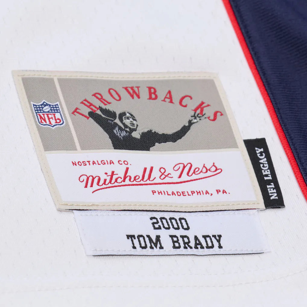 Tom Brady #12 New England Patriots 2000 Mitchell & Ness Retired Legacy Jersey - White