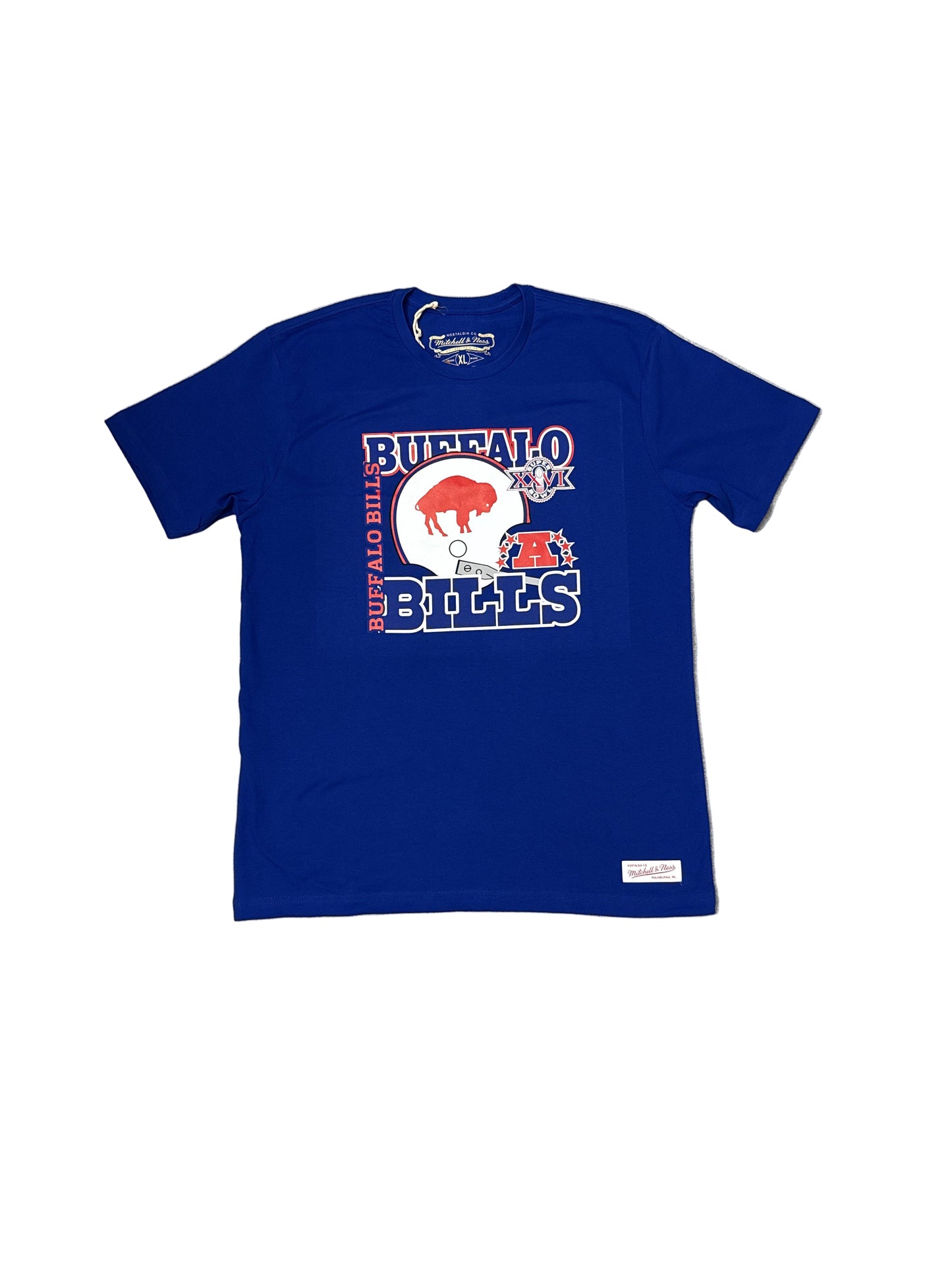 Buffalo Bills Retro Mitchell & Ness Super Bowl 25 -XXVI- T-Shirt - Blue