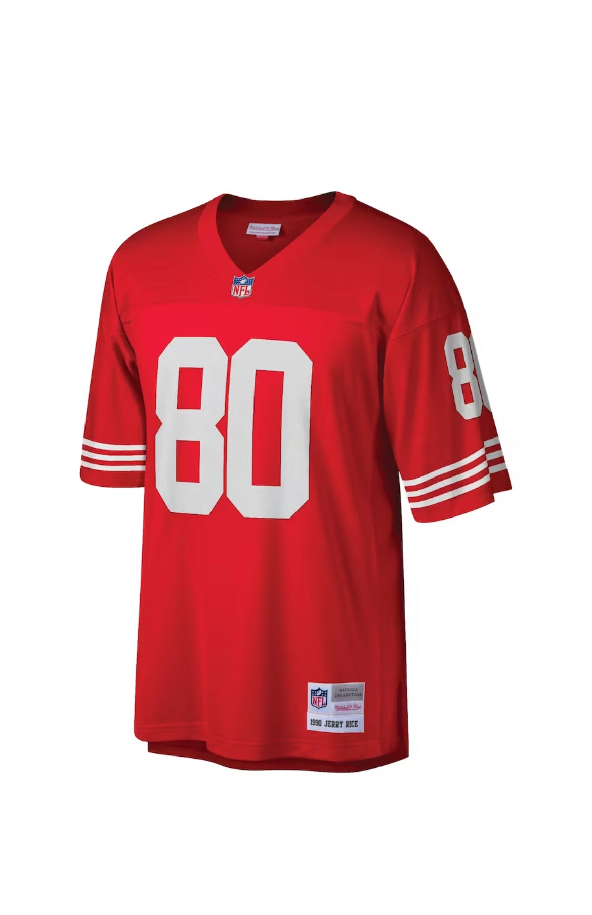 Jerry Rice San Francisco 49ers 1990 Mitchell & Ness Retired Legacy Jersey - Red - Pro League Sports Collectibles Inc.