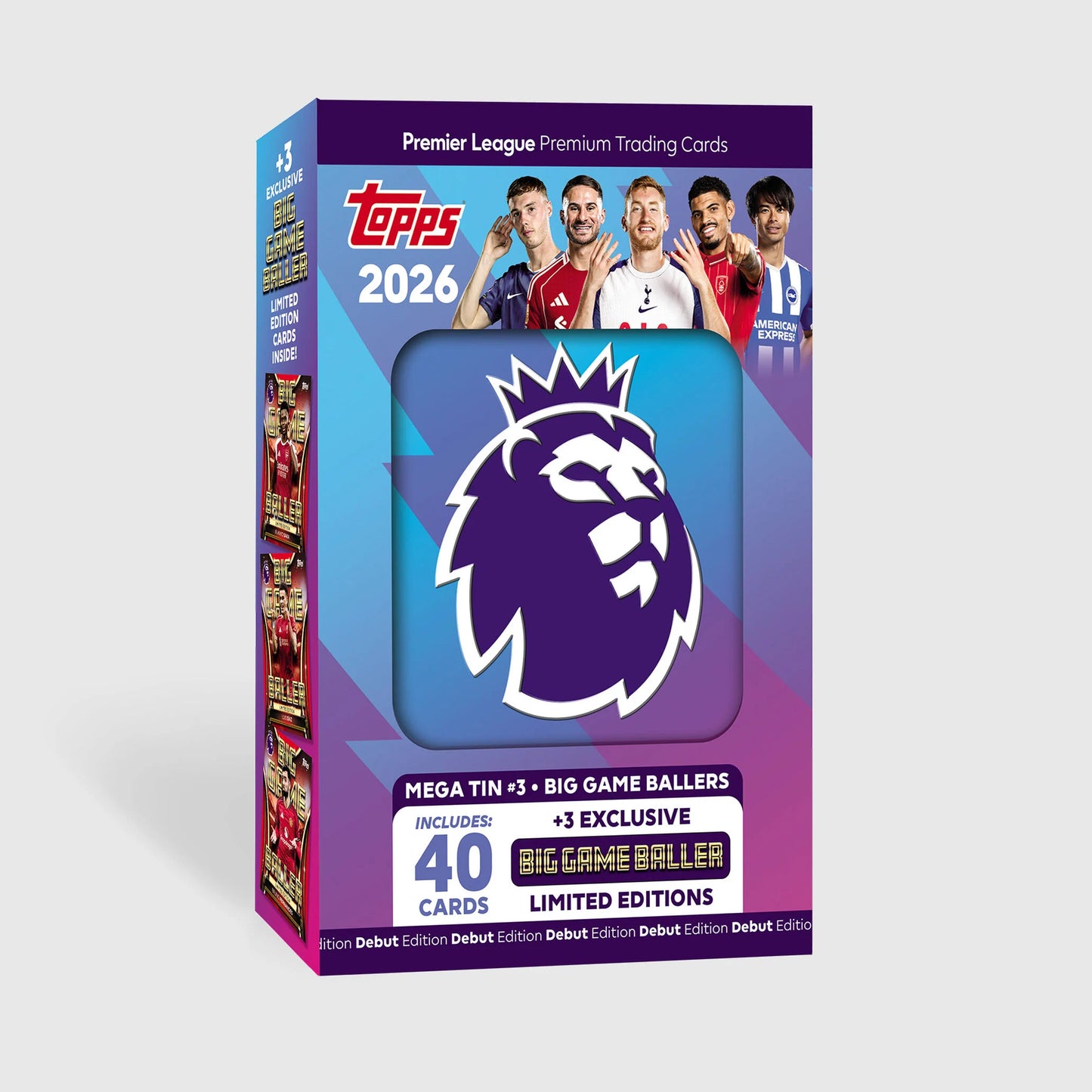 2026 TOPPS Premier League Premium Trading Cards Mega Tin # 1,2,3
