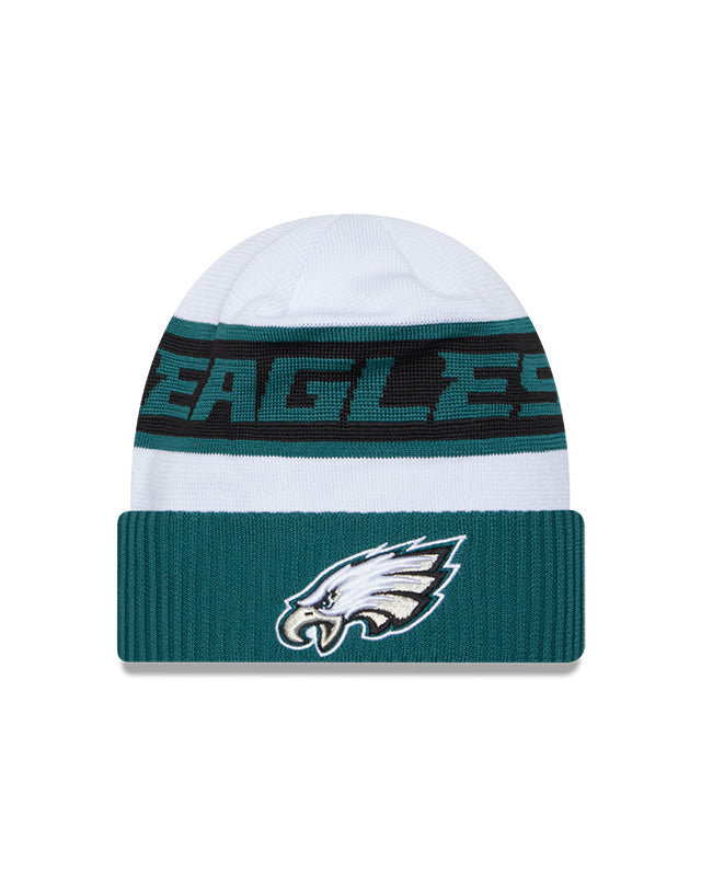 Philadelphia Eagles New Era 2023 Sideline Tech Cuffed Knit Hat