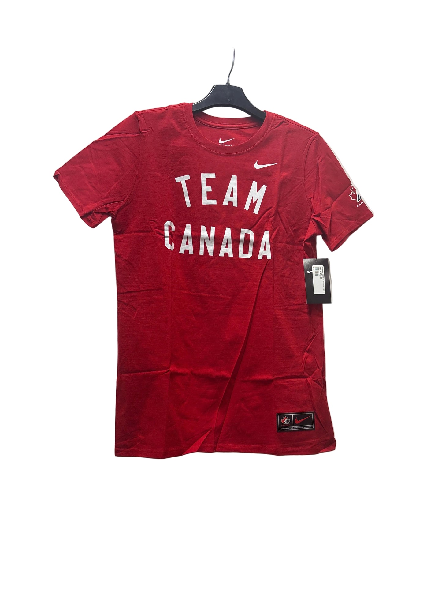 Women's Team Canada Hockey Nike WordMark T-Shirt - Red