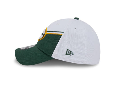 Green Bay Packers New Era 2023 Sideline 39THIRTY Flex Hat - White/Green - Pro League Sports Collectibles Inc.