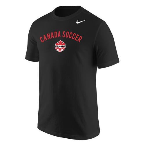 Canada Soccer Nike Wordmark T-Shirt - Black