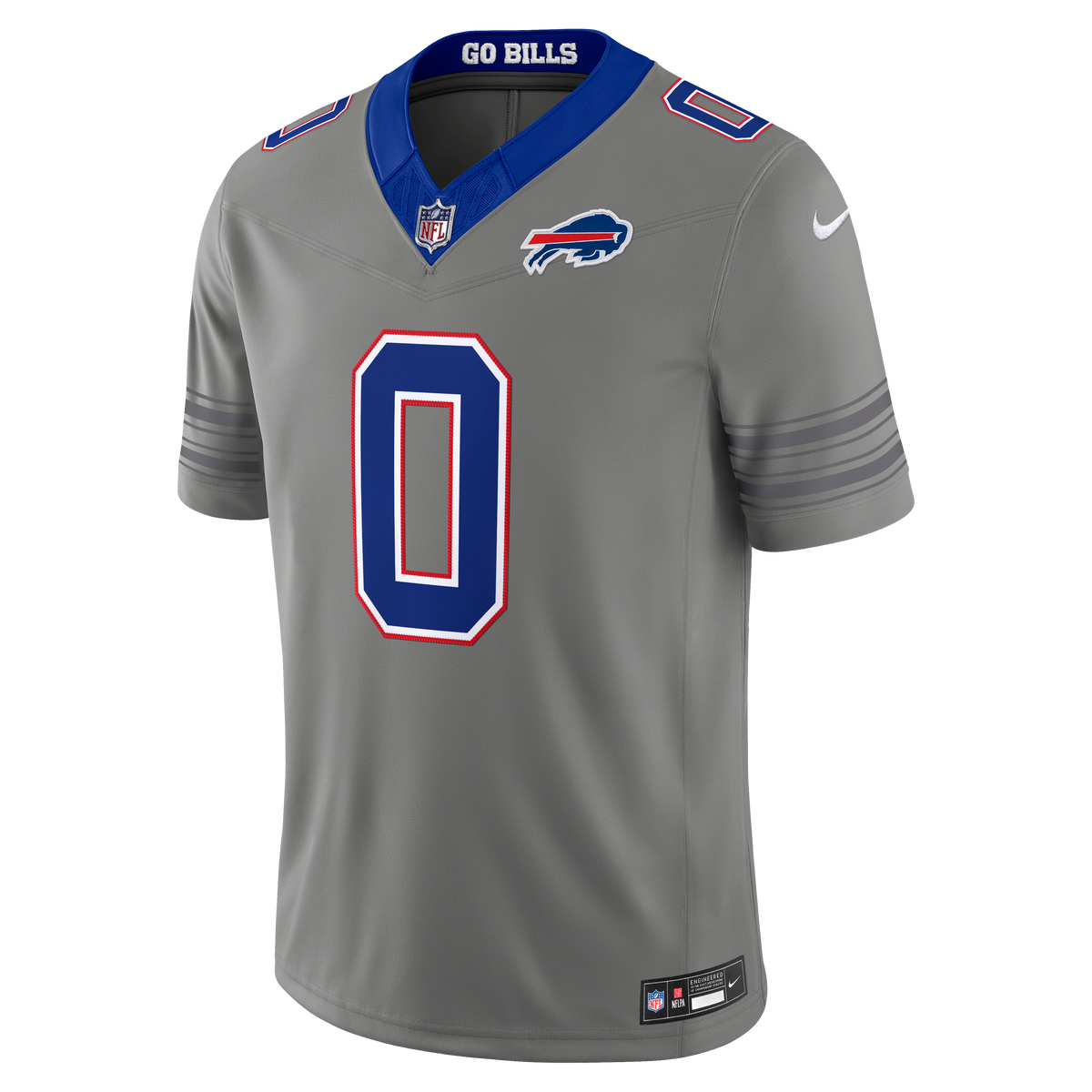 Keon Coleman #0 Buffalo Bills Nickel City Vapor F.U.S.E. Stitched Limited Jersey - Gray