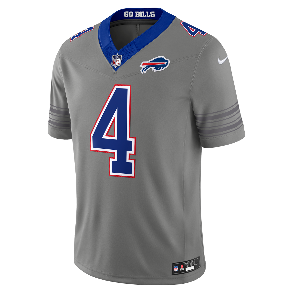 James Cook III #4 Buffalo Bills Nickel City Vapor F.U.S.E. Stitched Limited Jersey - Gray