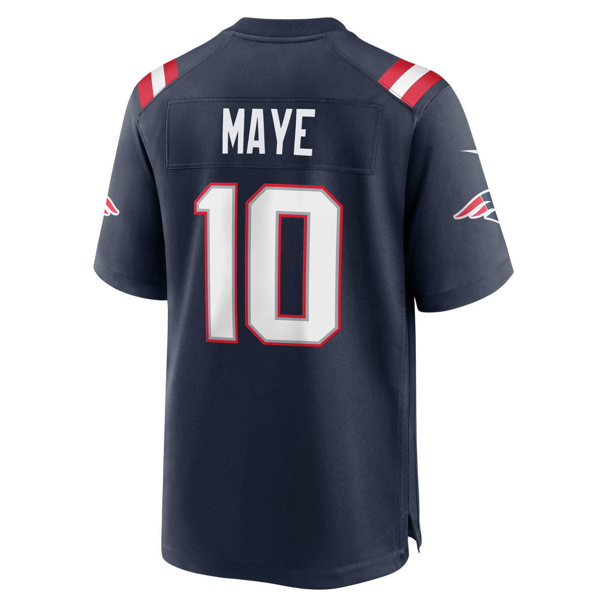 Drake Maye #10 New England Patriots Nike Game Player Jersey - Navy