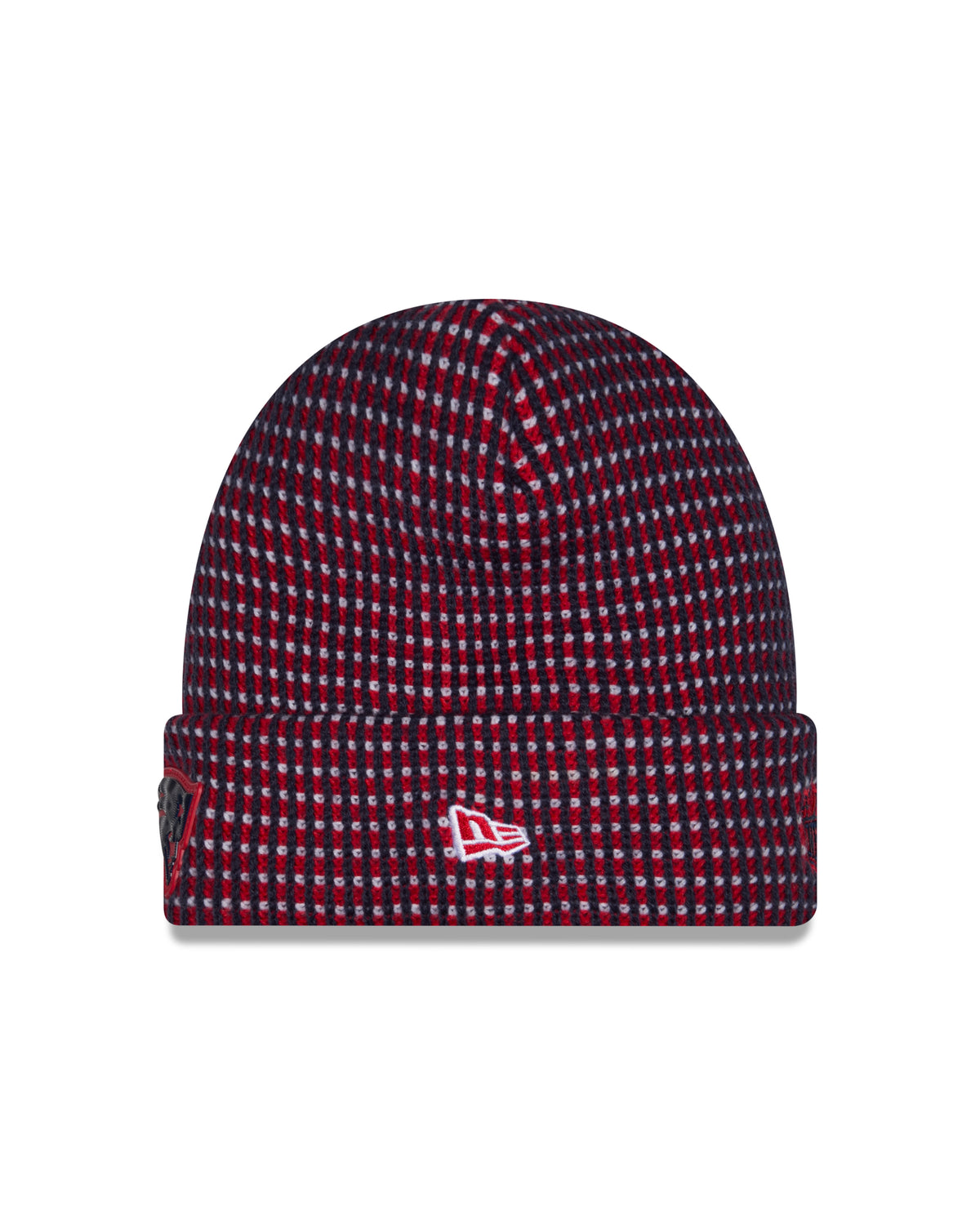 New England Patriots 2026 New Era NFL Sideline Cold Weather Cuff Knit Toque - Navy / Red