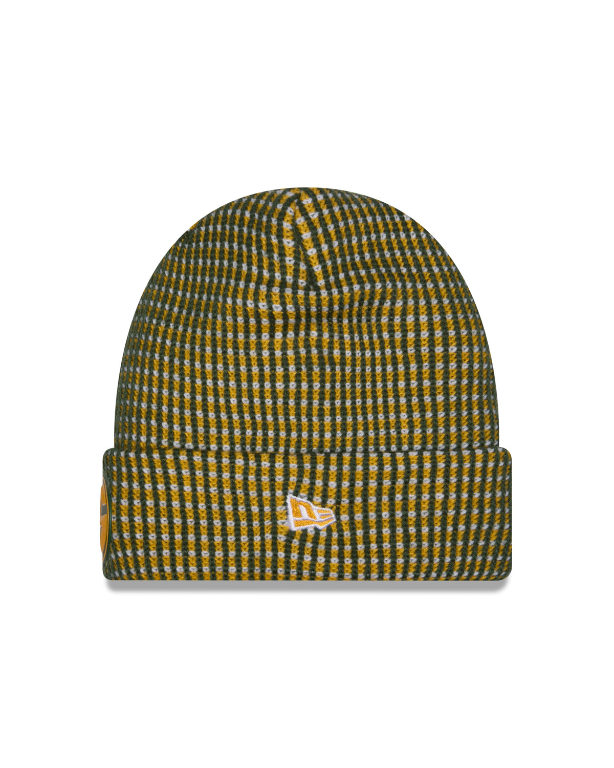 Green Bay Packers 2026 New Era NFL Sideline Cold Weather Cuff Knit Toque - Green / Gold