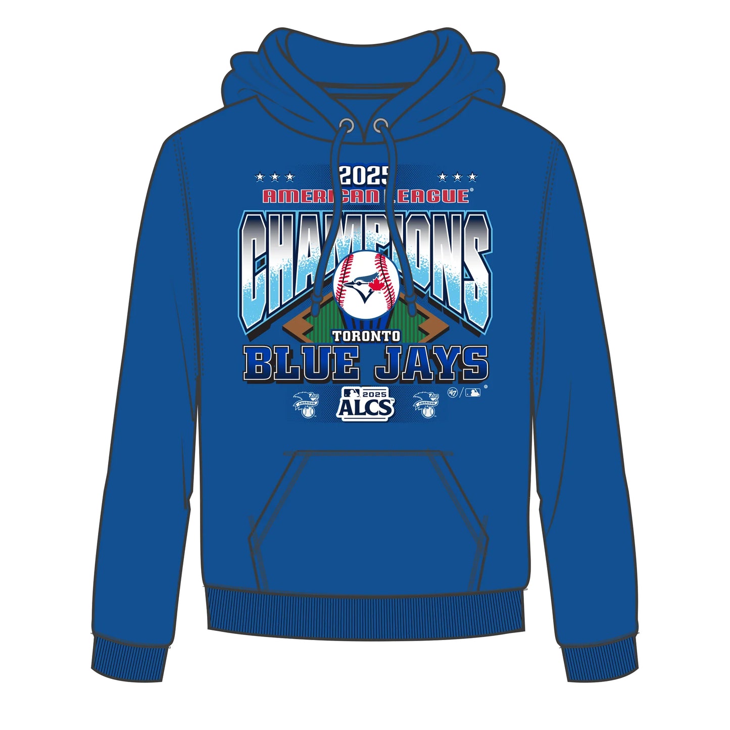 Toronto Blue Jay MLB 2025 ALCS '47 Brand Royal Sweater