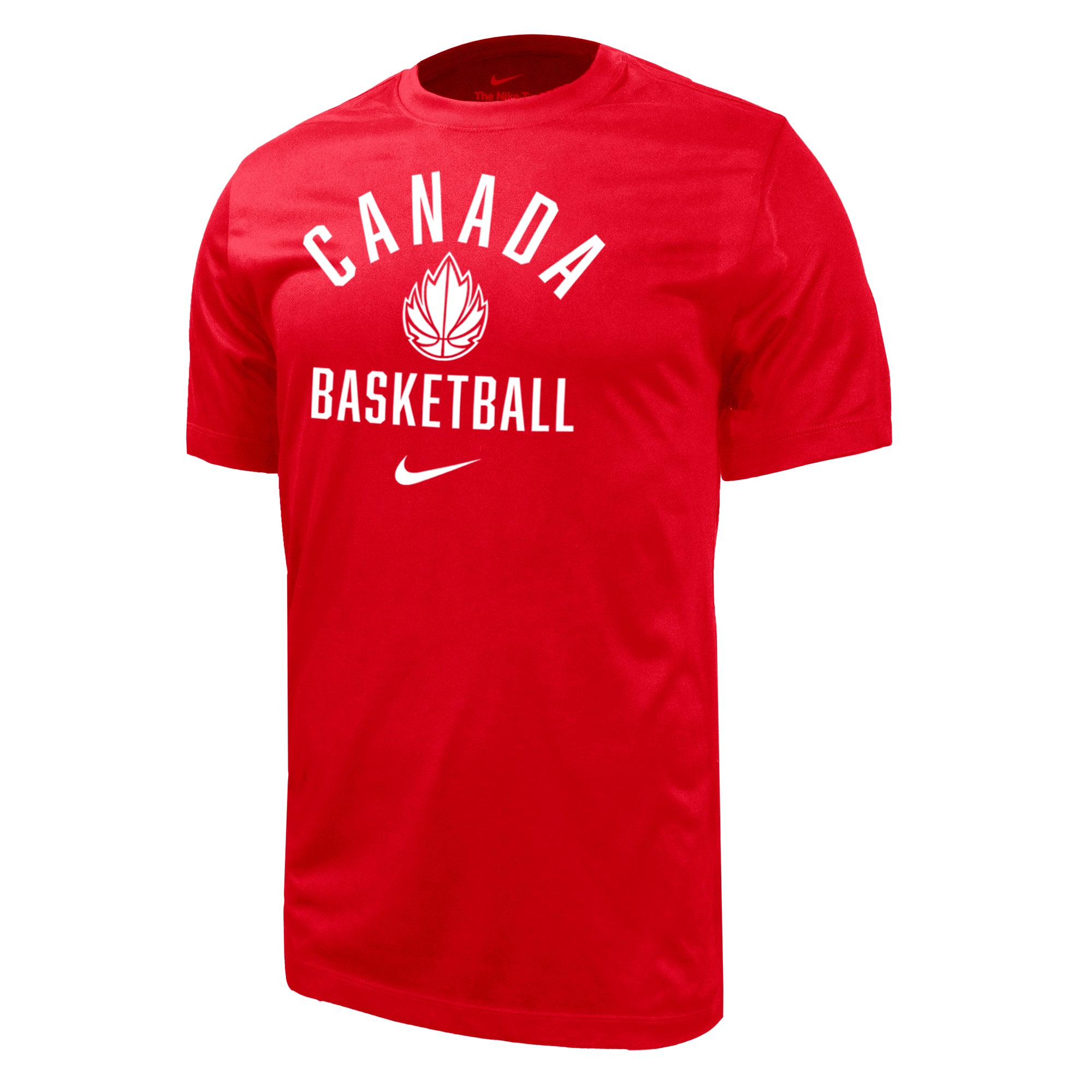 Men's Nike Red Canada Basketball Legend T-Shirt Proleaguesports