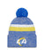 Los Angeles Chargers New Era 2023 Sideline - Sport Cuffed Pom Knit Hat - Blue