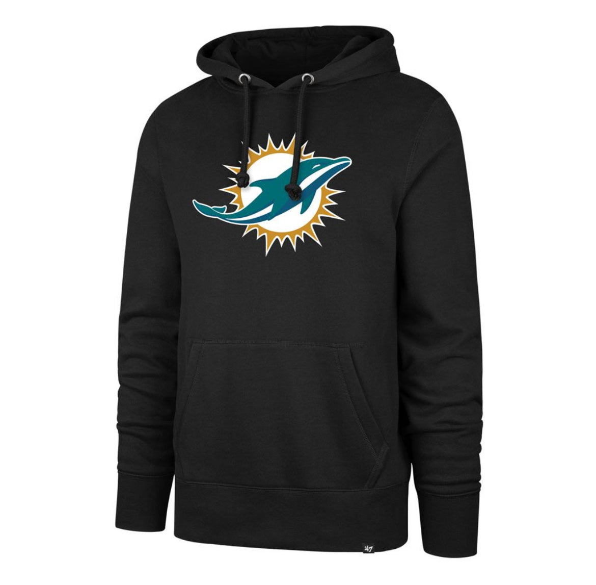Miami Dolphins 47 Brand Imprint Black Hoodie - Pro League Sports Collectibles Inc.