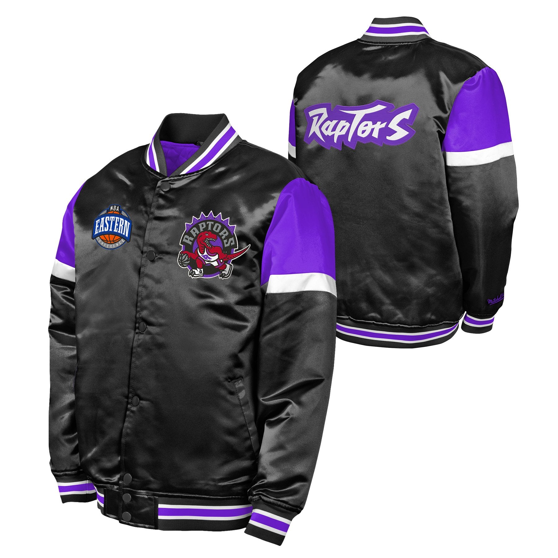 NBA MITCHELL&NESSミッチェル&ネスTORONTO RAPTORS Youth Toronto Raptors Mitchell & Ness Satin Jacket