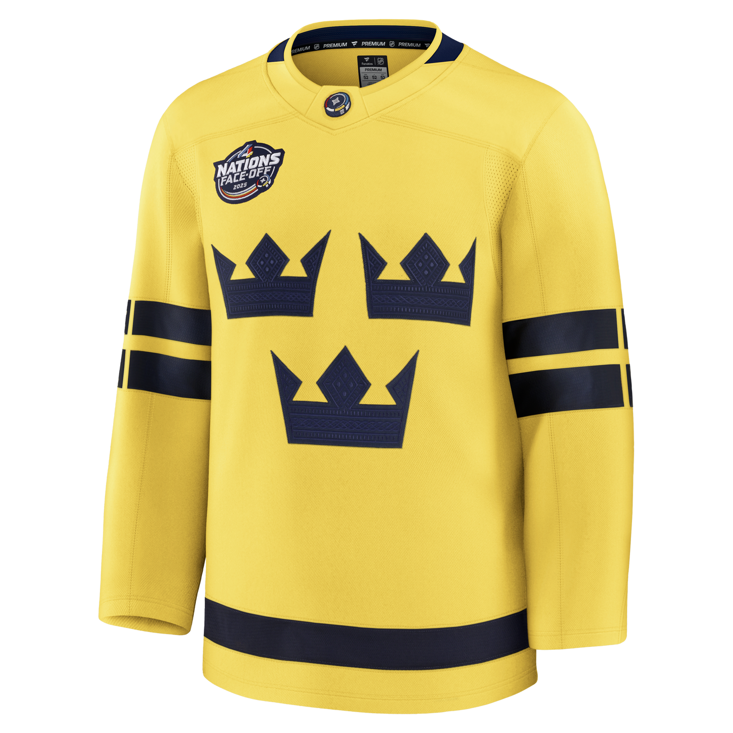 Team Sweden 4 Nations Face-Off 2025 Fanatics Premium Jersey