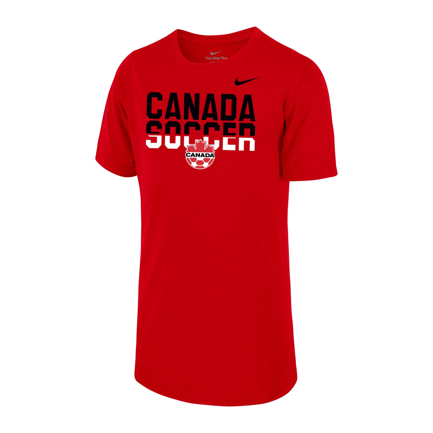 Youth Canada Soccer Nike Canada Soccer Dri-fit T-Shirt - Red - Pro League Sports Collectibles Inc.