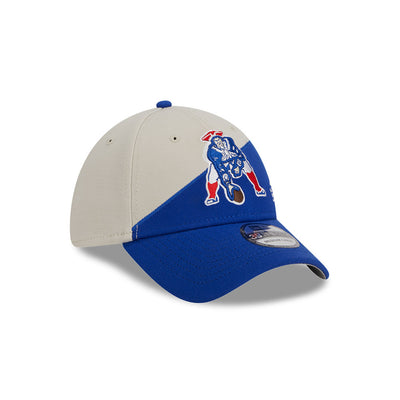 New England Patriots New Era 2023 Historic Sideline 39THIRTY Flex Hat - Cream/Royal - Pro League Sports Collectibles Inc.