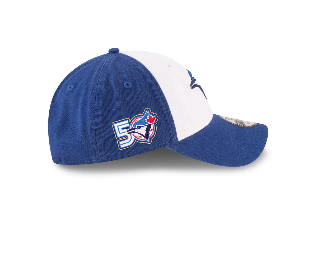 Toronto Blue Jays New Era 50th Season Anniversary On-Field 9TWENTY Alt3 Adjustable Hat - White