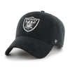 Las Vegas Raiders THICK CORD Clean Up '47 Brand Adjustable Hat - Black - Pro League Sports Collectibles Inc.