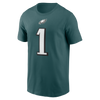 Jalen Hurts #1 Philadelphia Eagles Nike - Name & Number Green T-Shirt - Pro League Sports Collectibles Inc.