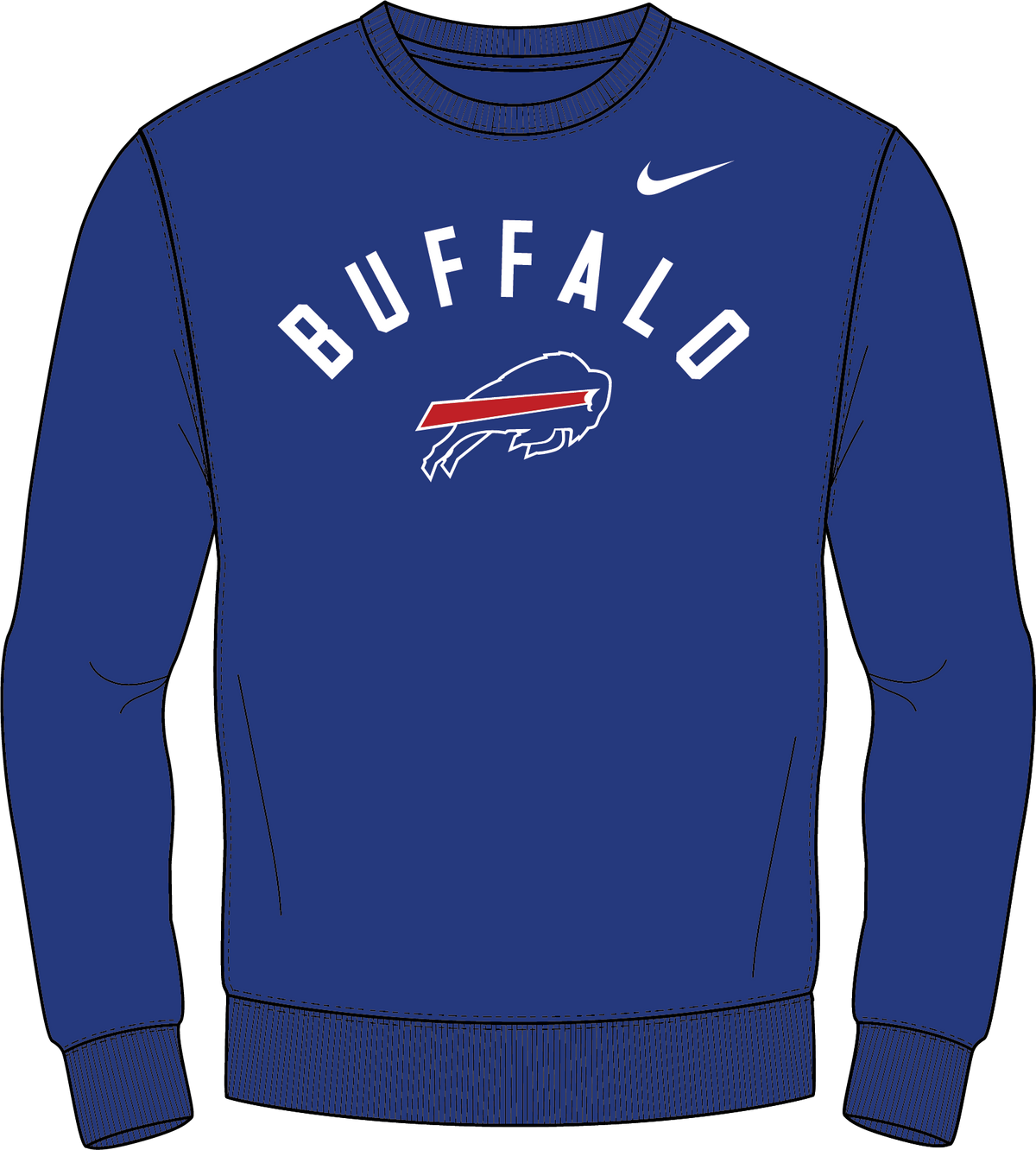 Buffalo Bills Nike Primetime Defensive Leader Club Fleece Sweatshirt - Royal