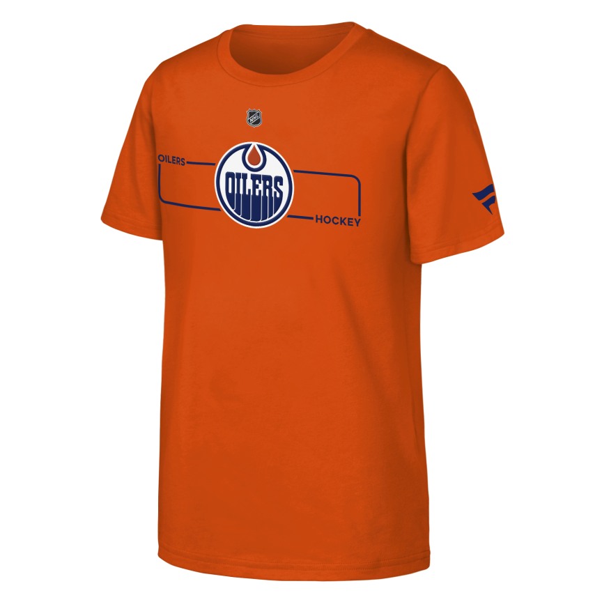 Youth Edmonton Oilers Fanatics Authentic Pro Rink T-Shirt - Orange