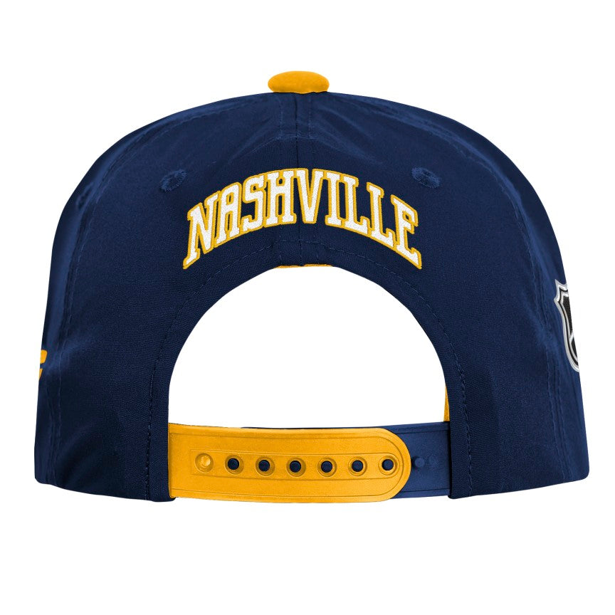 Youth Nashville Predators Fanatics Authentic Pro Podium Snapback Hat - Navy