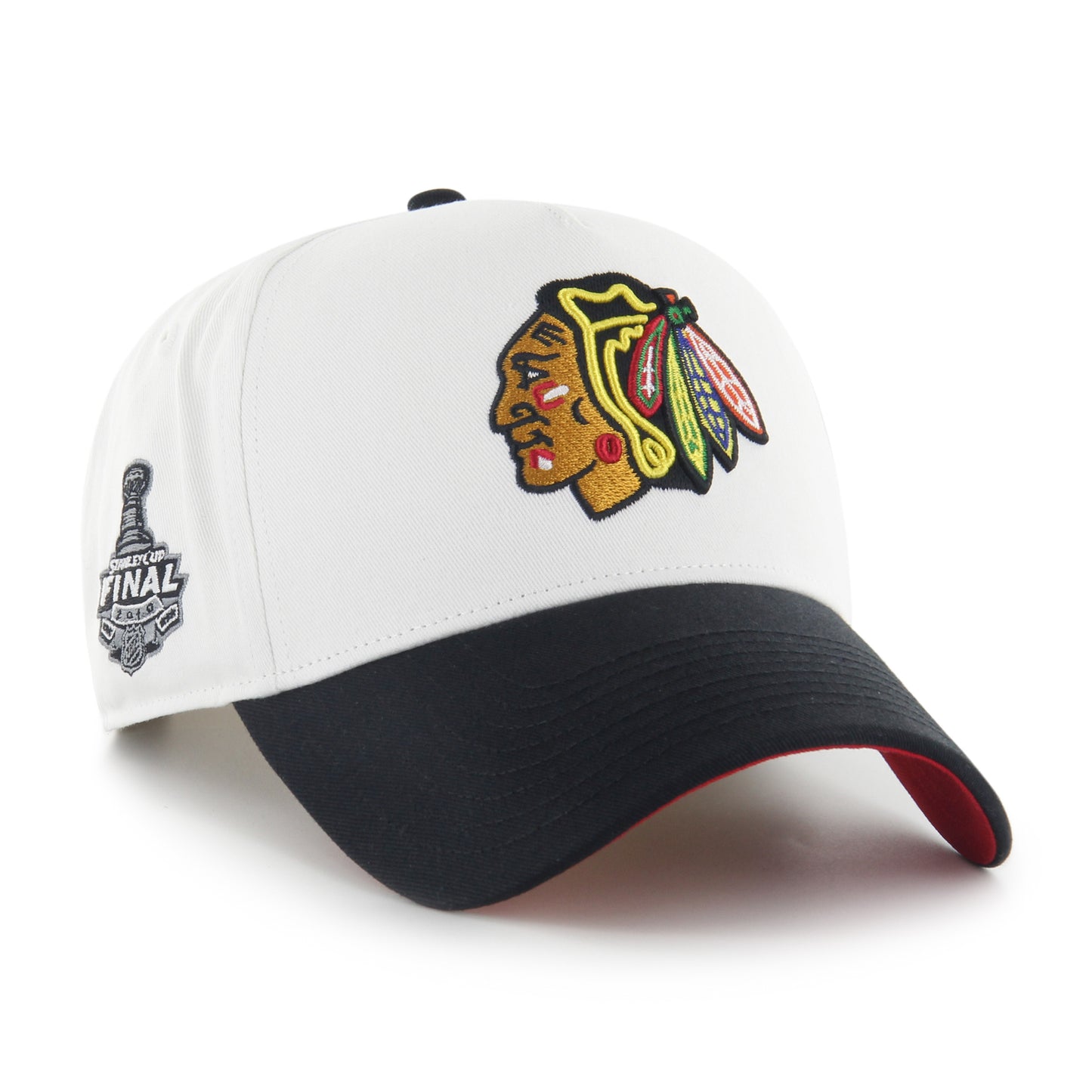 Chicago Blackhawks NHL White Out '47 Brand MVP Adjustable Snapback Hat - Pro League Sports Collectibles Inc.