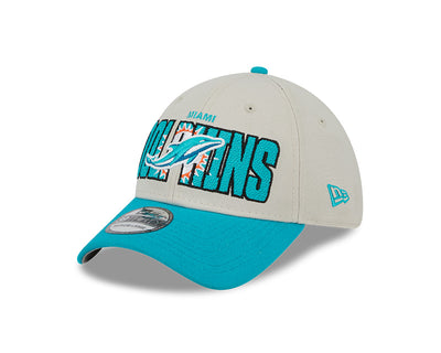 Miami Dolphins New Era 2023 NFL Draft 39THIRTY Flex Hat - Cream - Pro League Sports Collectibles Inc.