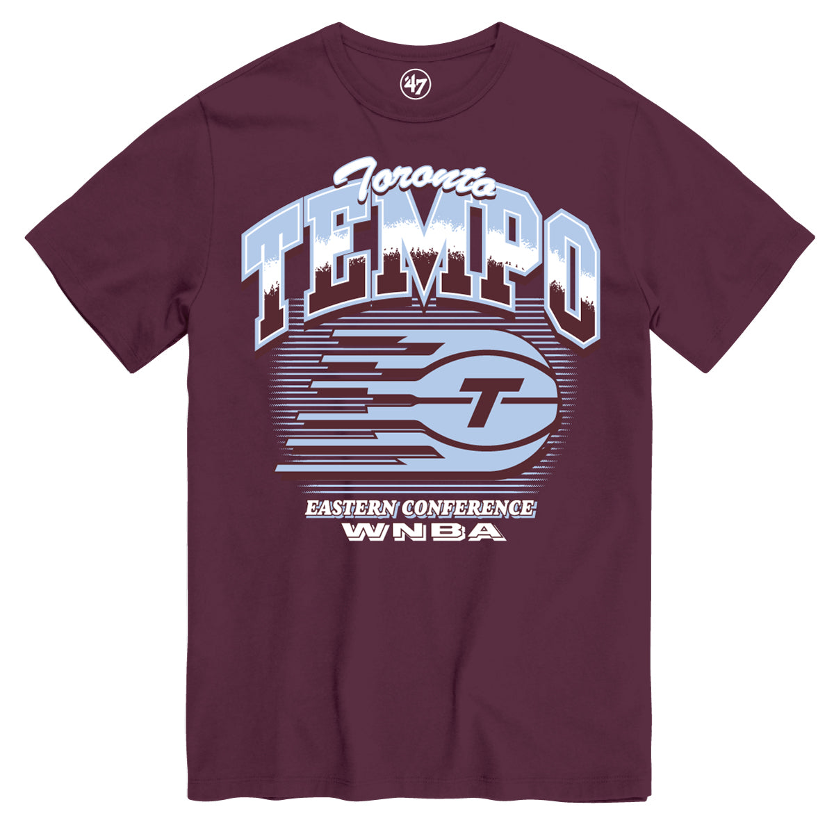 Toronto Tempo WNBA 47' Brand Roll Pop Fan T-shirt - Maroon