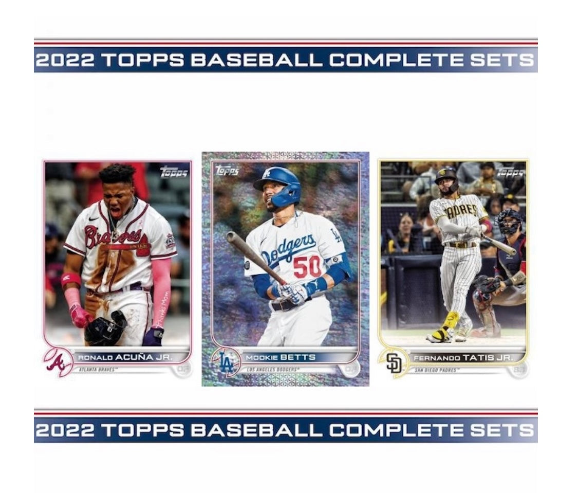 2022 Topps MLB Baseball Complete Hobby Factory Set Sealed RED - Pro League Sports Collectibles Inc.