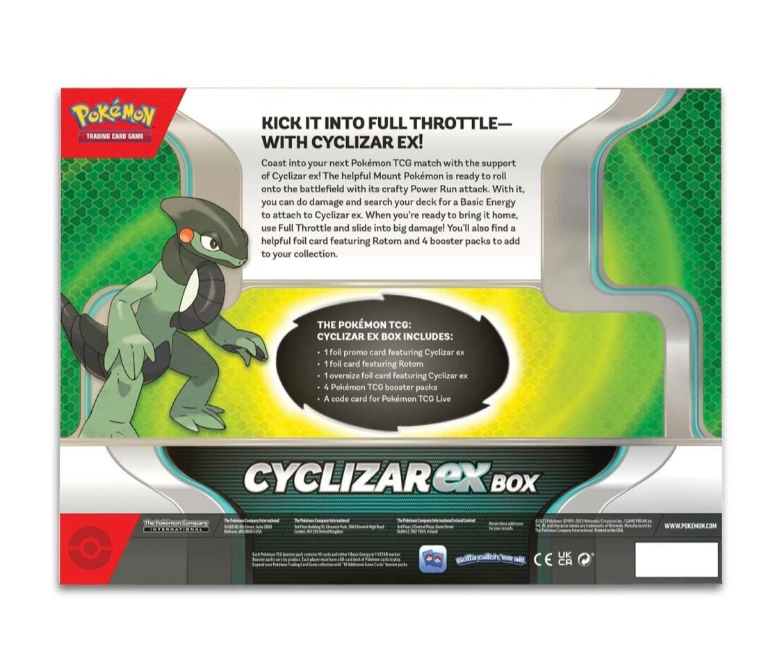 Pokémon TCG Cyclizar Ex Box - Pro League Sports Collectibles Inc.