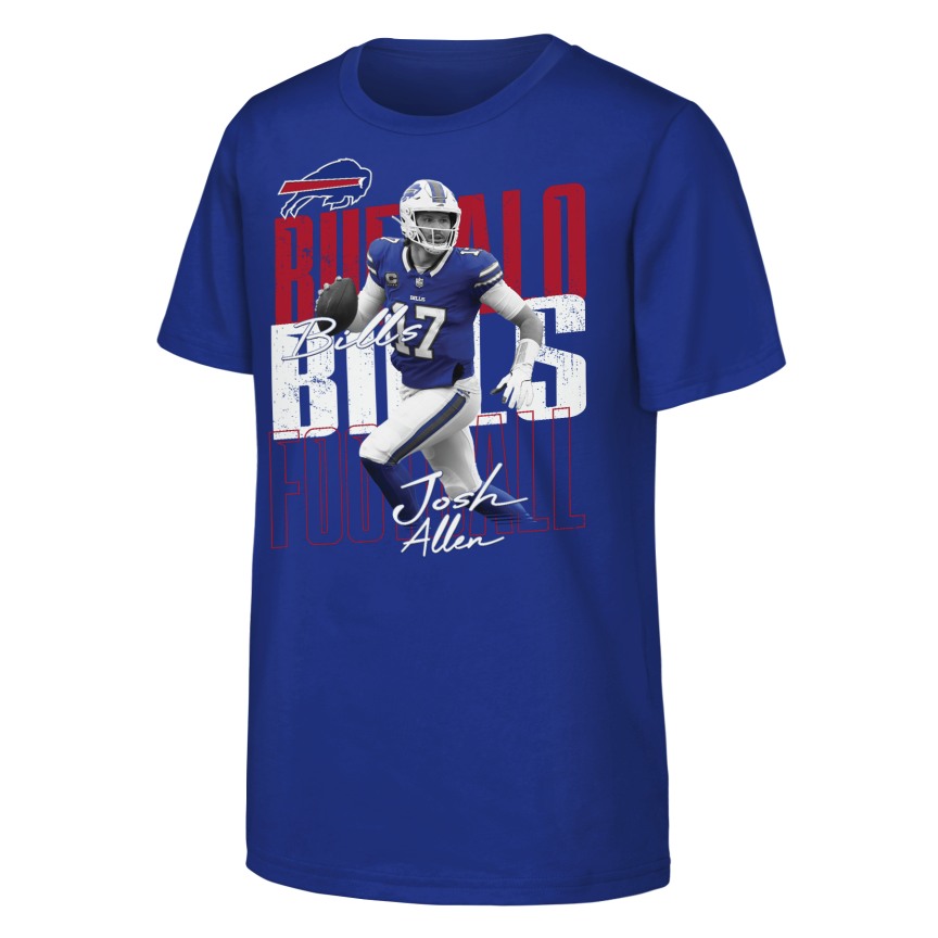 Youth Buffalo Bills Josh Allen Outerstuff Legendary Player Card T-Shirt - Royal