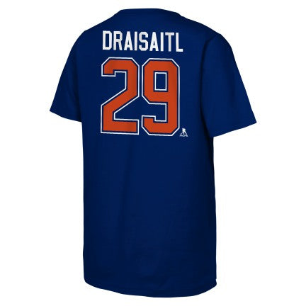 Youth NHL Edmonton Oilers Leon Draisaitl #29 Name & Number T-Shirt 'A'