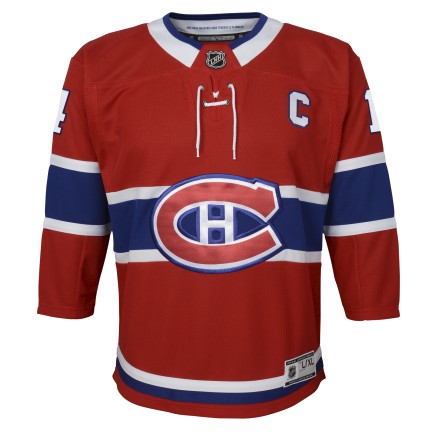 Youth Montreal Canadiens David Suzuki #14 Captain "C" Premier Jersey Home - Red